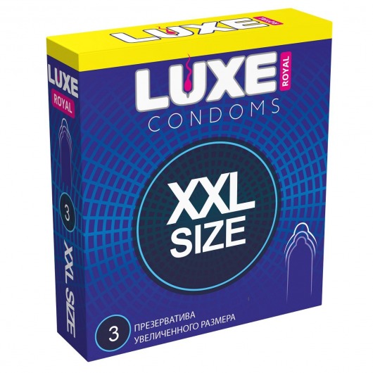 Презервативы увеличенного размера LUXE Royal XXL Size - 3 шт. - Luxe - купить с доставкой в Королеве