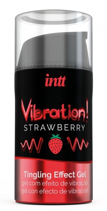 Жидкий интимный гель с эффектом вибрации Vibration! Strawberry - 15 мл. - INTT - купить с доставкой в Королеве
