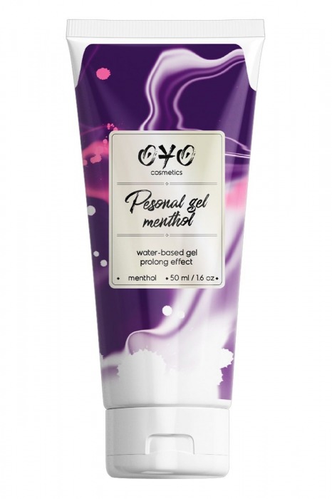 Интимная смазка на водной основе с пролонгирующим эффектом OYO Personal Gel Menthol - 50 мл. - OYO - купить с доставкой в Королеве