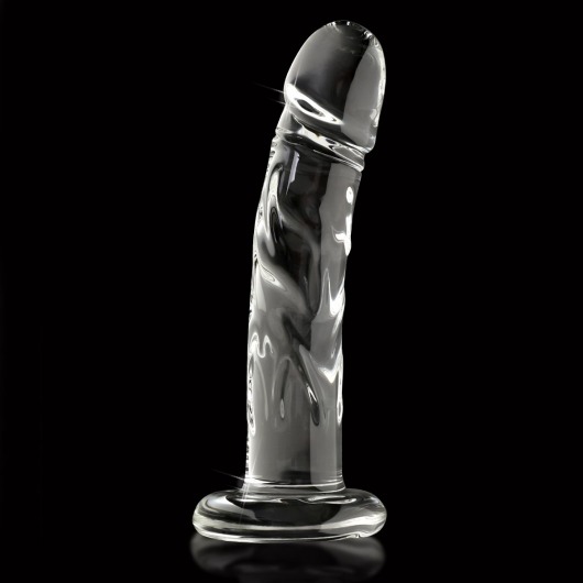 Прозрачный стеклянный фаллоимитатор Icicles №62 - 16,5 см. - Pipedream