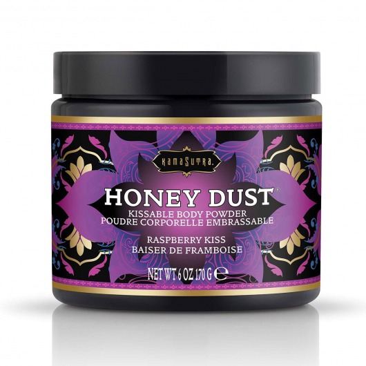 Пудра для тела Honey Dust Body Powder с ароматом малины - 170 гр. - Kama Sutra - купить с доставкой в Королеве