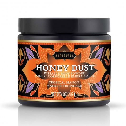 Пудра для тела Honey Dust Body Powder с ароматом манго - 170 гр. - Kama Sutra - купить с доставкой в Королеве