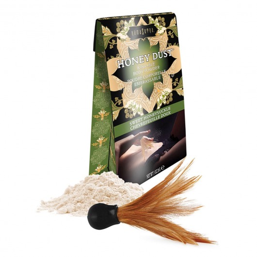 Пудра для тела Honey Dust Body Powder с ароматом жимолости - 28 гр. - Kama Sutra - купить с доставкой в Королеве