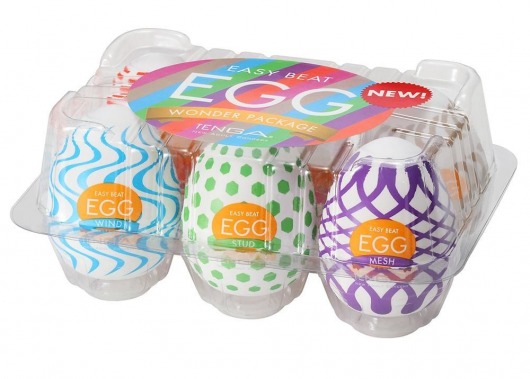 Набор из 6 мастурбаторов Tenga EGG IV с различным рельефом - Tenga - в Королеве купить с доставкой