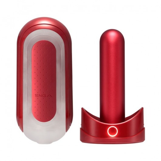 Красный мастурбатор Flip Zero Red   Warmer с подогревом - Tenga - в Королеве купить с доставкой