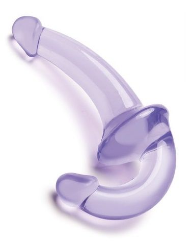 Фиолетовый безремневой страпон Strapless Strap-On - Lux Fetish - купить с доставкой в Королеве