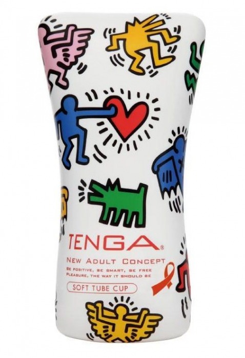 Мастурбатор-туба Keith Haring Soft Tube CUP - Tenga - в Королеве купить с доставкой