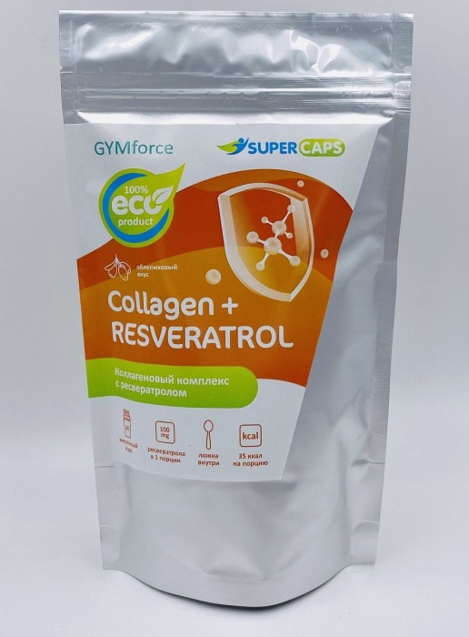 Натуральный коллаген с ресвератролом GYMforce Collagen+ - 150 гр. - SuperCaps - купить с доставкой в Королеве