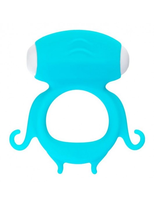 Голубое виброкольцо на пенис Sair - A-toys - в Королеве купить с доставкой