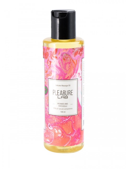 Массажное масло Pleasure Lab Delicate с ароматом пиона и пачули - 100 мл. - Pleasure Lab - купить с доставкой в Королеве