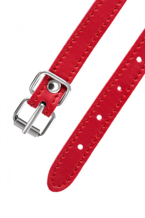 Красная маска Anonymo из искусственной кожи - ToyFa - купить с доставкой в Королеве