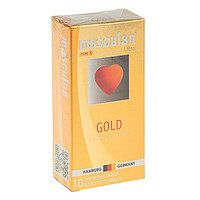 Презервативы Masculan Ultra Gold с золотым напылением и ароматом ванили - 10 шт. - Masculan - купить с доставкой в Королеве