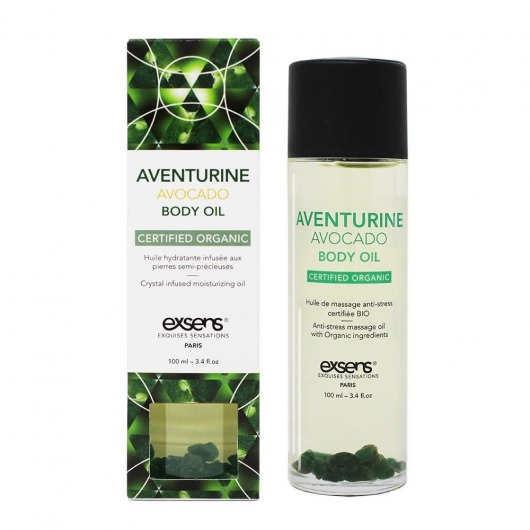 Органическое массажное масло AVENTURINE AVOCADO - 100 мл. - Exsens - купить с доставкой в Королеве