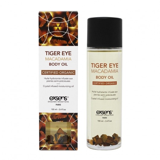Органическое массажное масло TIGER EYE MACADAMIA - 100 мл. - Exsens - купить с доставкой в Королеве