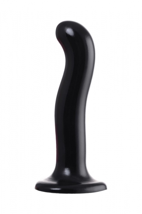 Черный стимулятор для пар P G-Spot Dildo Size L - 19 см. - Strap-on-me - в Королеве купить с доставкой