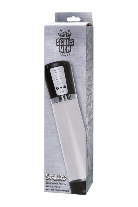 Прозрачная автоматическая помпа для пениса Sigurd - Sexus - в Королеве купить с доставкой