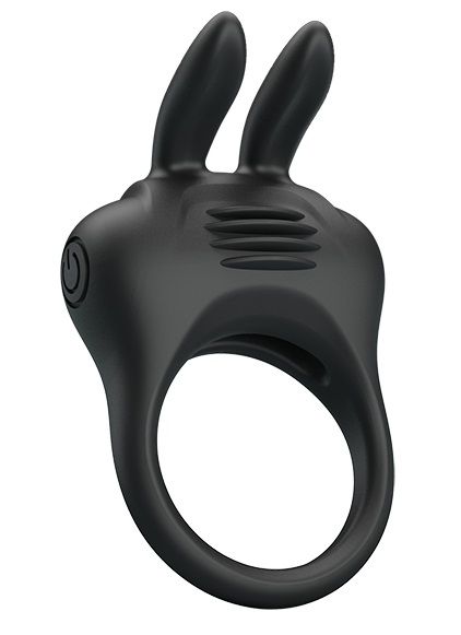 Черное эрекционное кольцо с вибрацией Davion - Baile - в Королеве купить с доставкой