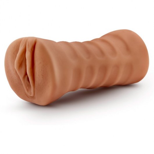 Мастурбатор-вагина цвета карамели Julieta с вибрацией - Blush Novelties - в Королеве купить с доставкой