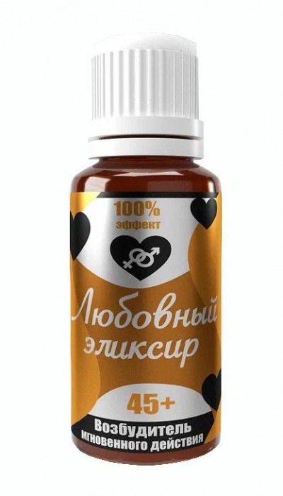 Возбудитель  Любовный эликсир 45+  - 20 мл. - Миагра - купить с доставкой в Королеве
