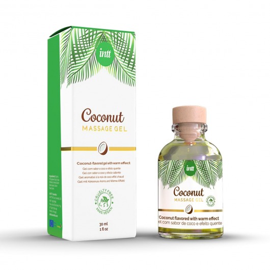 Массажный гель с ароматом кокоса Coconut - 30 мл. - INTT - купить с доставкой в Королеве