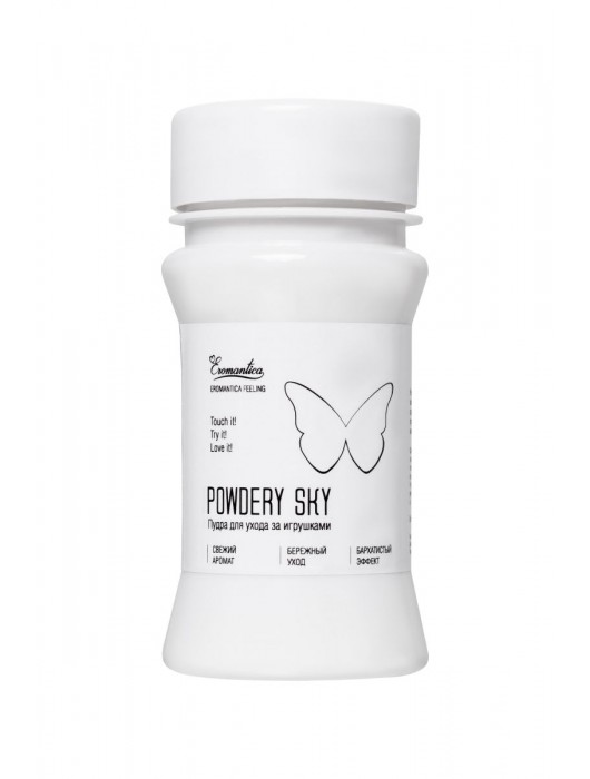 Пудра для ухода за игрушками Powdery Sky с ароматом мяты - 40 гр. - Eromantica - купить с доставкой в Королеве