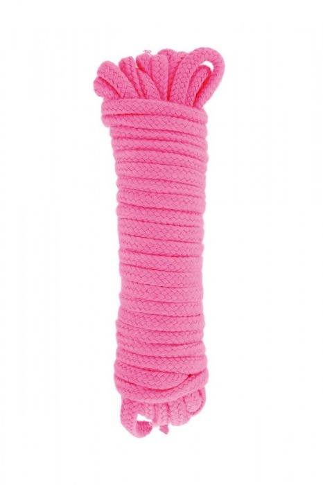Розовая веревка для связывания Sweet Caress Rope - 10 метров - Sweet Caress - купить с доставкой в Королеве