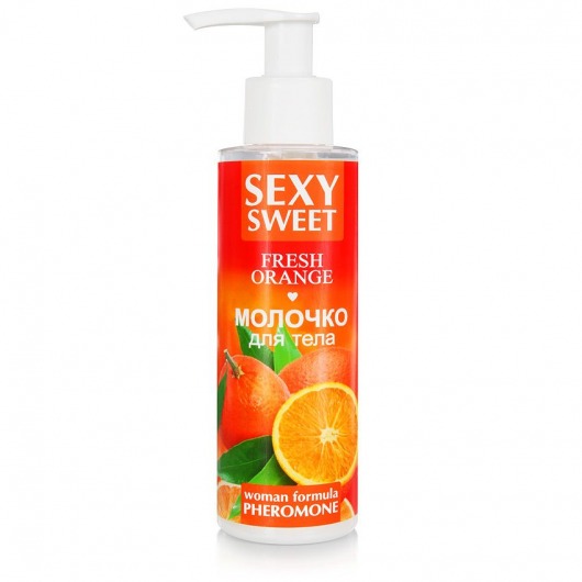 Молочко для тела с феромонами и ароматом апельсина Sexy Sweet Fresh Orange - 150 гр. -  - Магазин феромонов в Королеве