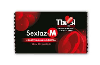 Возбуждающий крем Sextaz-M для мужчин в одноразовой упаковке - 1,5 гр. - Биоритм - купить с доставкой в Королеве
