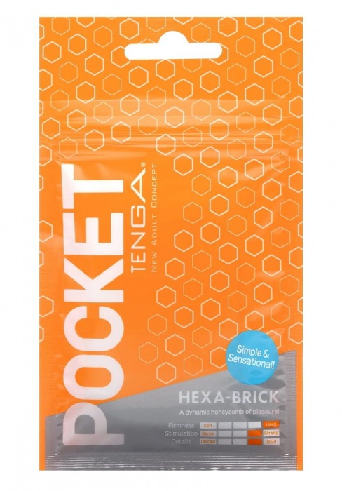 Карманный мастурбатор HEXA-BRICK - Tenga - в Королеве купить с доставкой