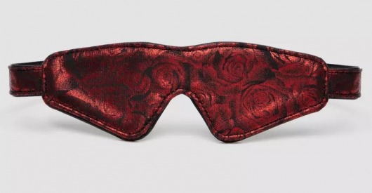 Двусторонняя красно-черная маска на глаза Reversible Faux Leather Blindfold - Fifty Shades of Grey - купить с доставкой в Королеве