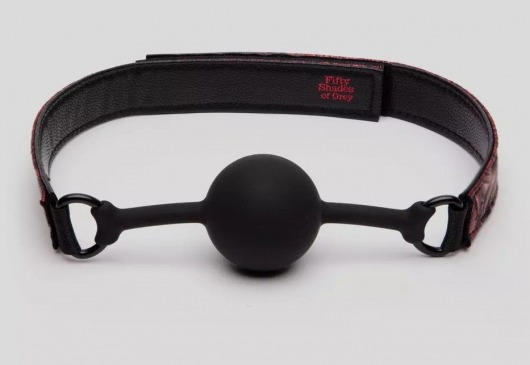 Кляп-шар на двусторонних ремешках Reversible Silicone Ball Gag - Fifty Shades of Grey - купить с доставкой в Королеве