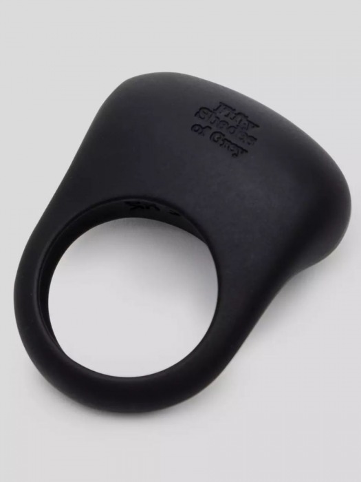 Черное эрекционное виброкольцо Sensation Rechargeable Vibrating Love Ring - Fifty Shades of Grey - в Королеве купить с доставкой