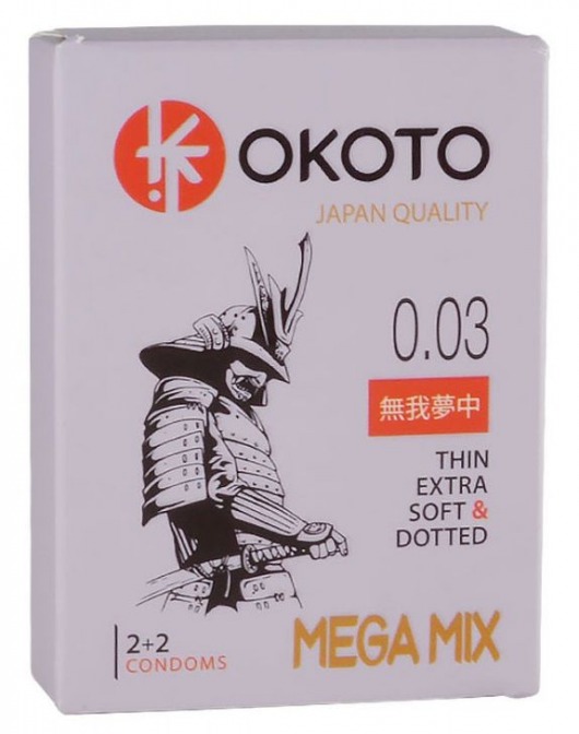 Набор из 4 презервативов OKOTO MegaMIX - Sitabella - купить с доставкой в Королеве