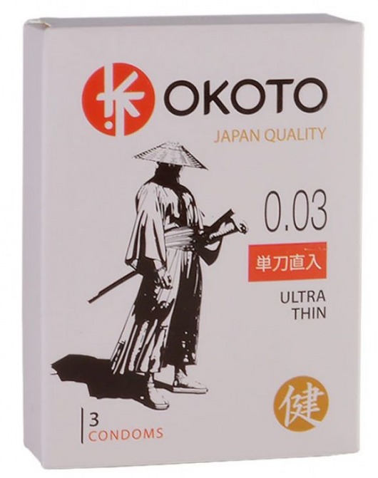 Ультратонкие презервативы OKOTO Ultra Thin - 3 шт. - Sitabella - купить с доставкой в Королеве
