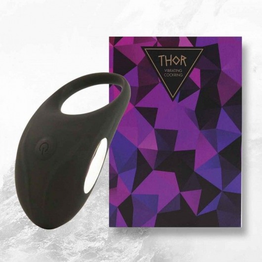 Черное эрекционное виброкольцо Thor Cockring - FeelzToys - в Королеве купить с доставкой