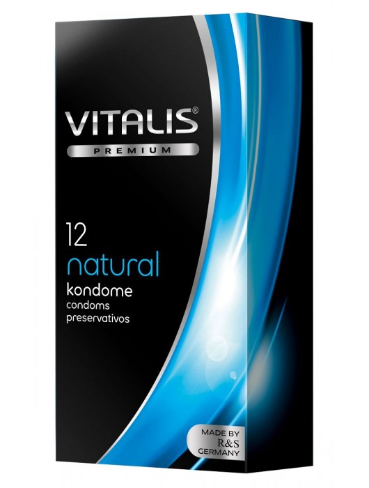 Классические презервативы VITALIS PREMIUM natural - 12 шт. - Vitalis - купить с доставкой в Королеве