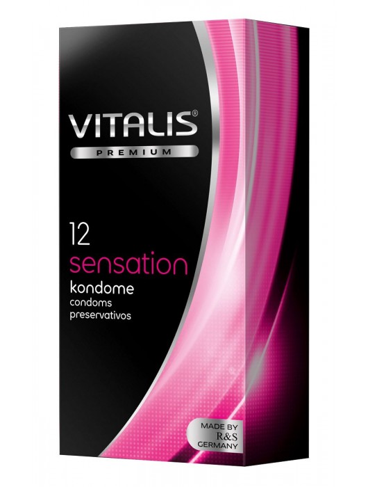 Презервативы VITALIS PREMIUM sensation с пупырышками и кольцами - 12 шт. - Vitalis - купить с доставкой в Королеве