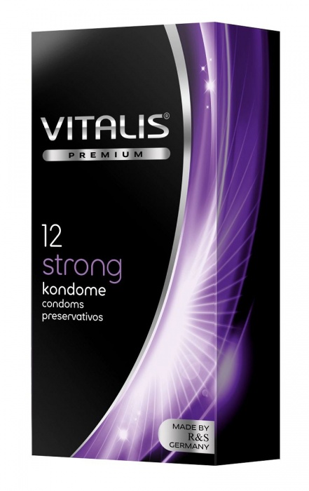 Презервативы с утолщённой стенкой VITALIS PREMIUM strong - 12 шт. - Vitalis - купить с доставкой в Королеве