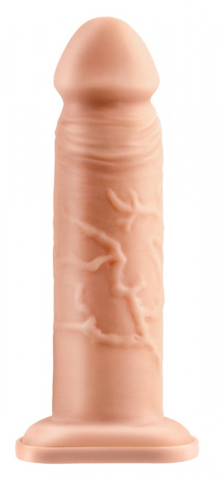 Телесный реалистичный фаллоимитатор с полостью Silicone Hollow Extension - 20 см. - Pipedream - купить с доставкой в Королеве