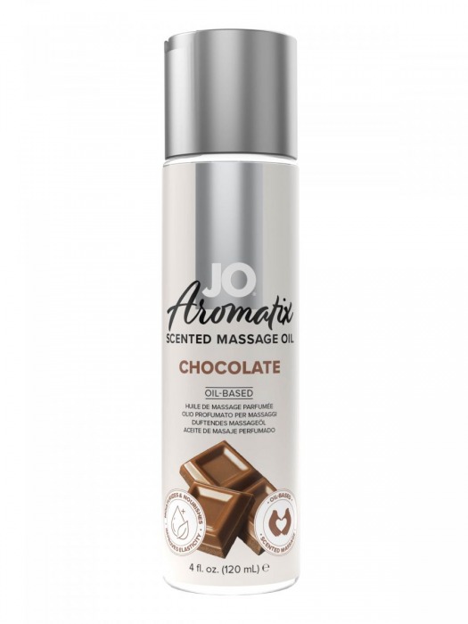 Массажное масло JO Aromatix Massage Oil Chocolate с ароматом шоколада - 120 мл. - System JO - купить с доставкой в Королеве