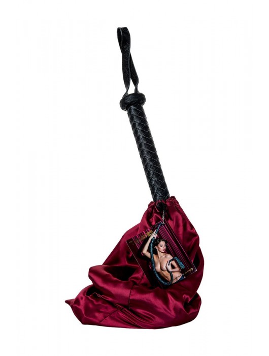 Длинный кожаный кнут с хлопушками на конце - ToyFa - купить с доставкой в Королеве