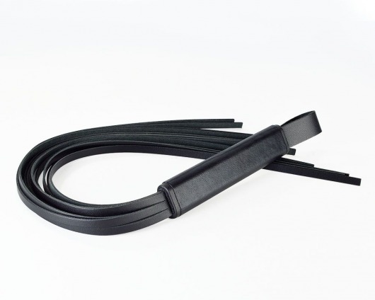 Черная кожаная плеть  Клео  - 60 см. - Sitabella - купить с доставкой в Королеве