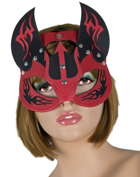 Маска дьяволицы с рожками - LOVETOY (А-Полимер) - купить с доставкой в Королеве
