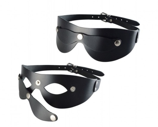 Черная кожаная маска  Новичок - Sitabella - купить с доставкой в Королеве