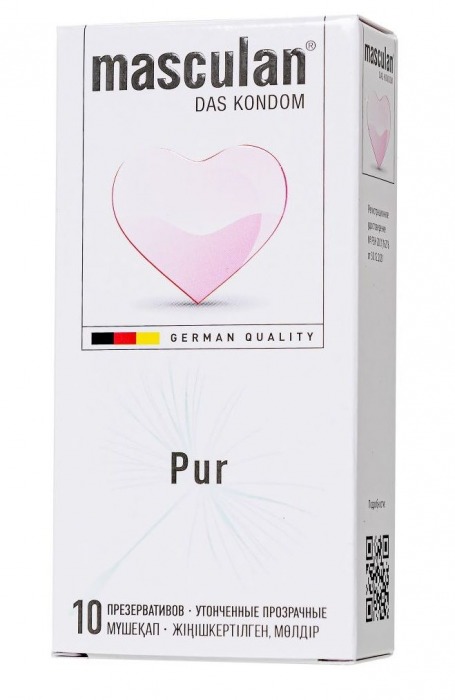 Супертонкие презервативы Masculan Pur - 10 шт. - Masculan - купить с доставкой в Королеве