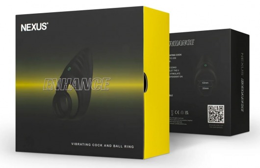 Черное эрекционное виброкольцо Nexus Enhance - Nexus Range - в Королеве купить с доставкой