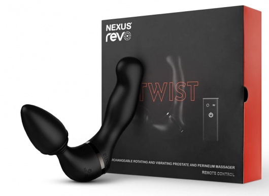 Черный гибридный вибромассажер Nexus Revo Twist - Nexus Range - в Королеве купить с доставкой