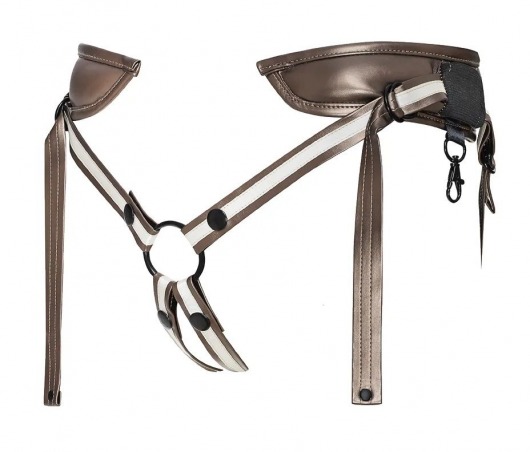 Бронзовый пояс для насадок Desirous Harness - Strap-on-me - купить с доставкой в Королеве