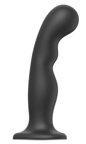 Черная насадка Strap-On-Me Dildo Plug P G size XXL - Strap-on-me - купить с доставкой в Королеве