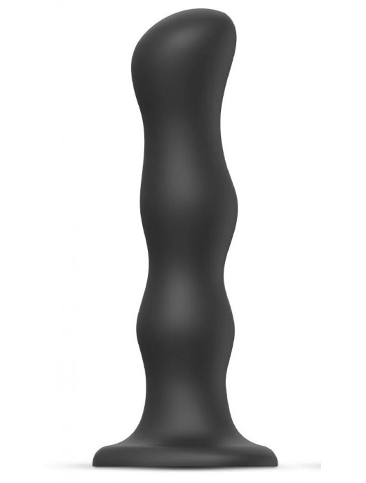 Черная насадка Strap-On-Me Dildo Geisha Balls size XL - Strap-on-me - купить с доставкой в Королеве